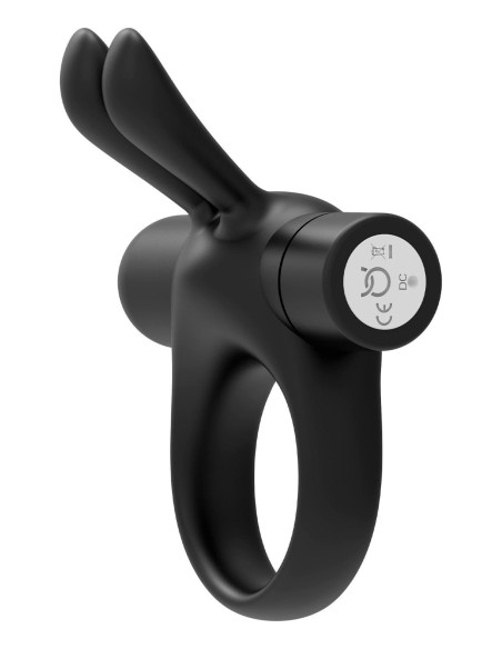 FORTO BUNNY VIBRATING COCKRING BLACK
