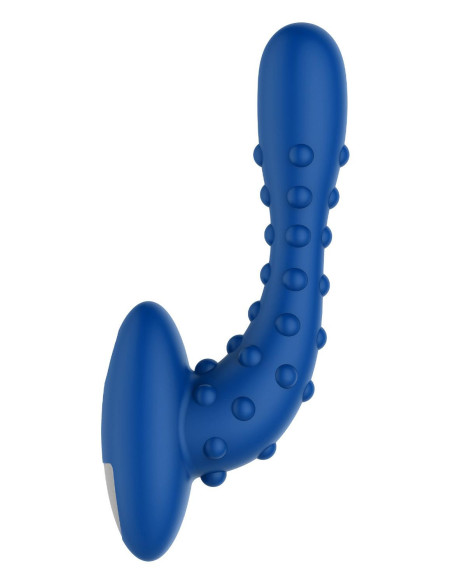 FORTO STUDDED PRO VIBRATING MASSAGER BLUE