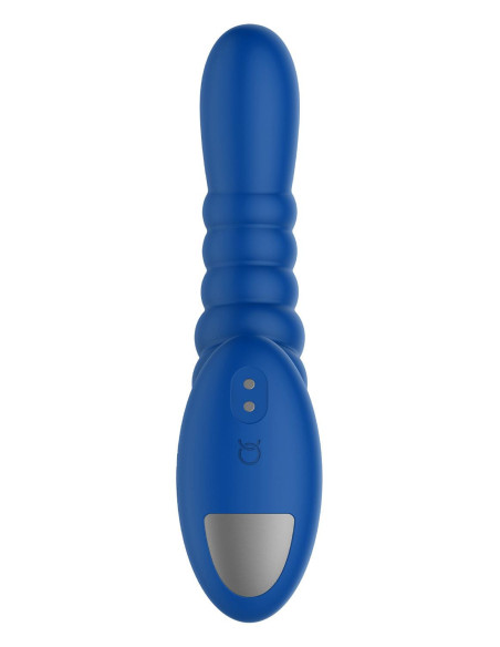 FORTO RIBBED PRO VIBRATING MASSAGER BLUE