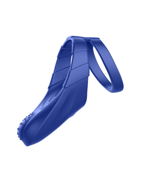 FORTO F-48 VIBRATING PERINEUM DOUBLE C-RING BLUE