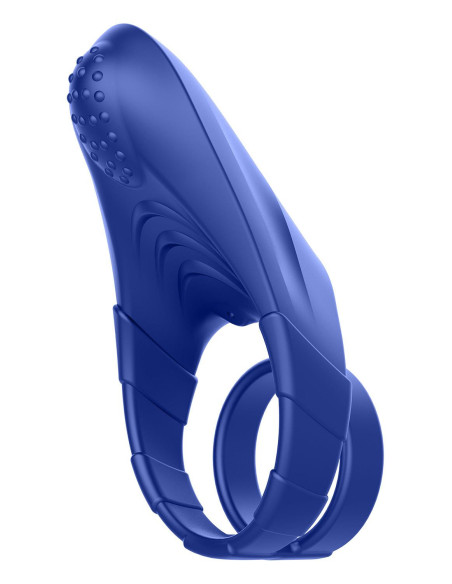 FORTO F-48 VIBRATING PERINEUM DOUBLE C-RING BLUE