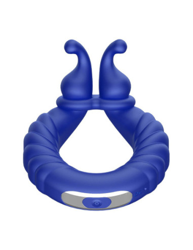 FORTO F-24 TEXTURED VIBRATING COCKRING BLUE