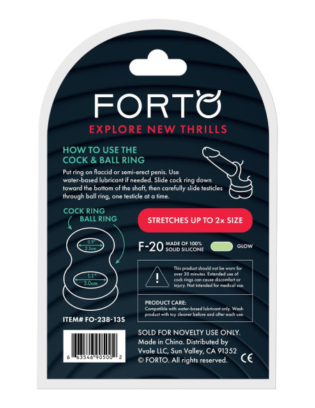 FORTO F-20 BALLS STRETCHER SMALL GLOW