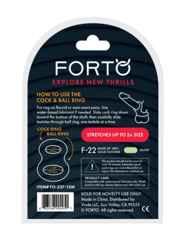 FORTO F-22 D RING MEDIUM GLOW