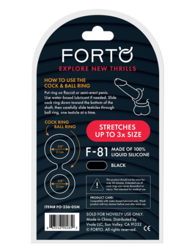 FORTO F-81 DOUBLE RING 47MM BLACK
