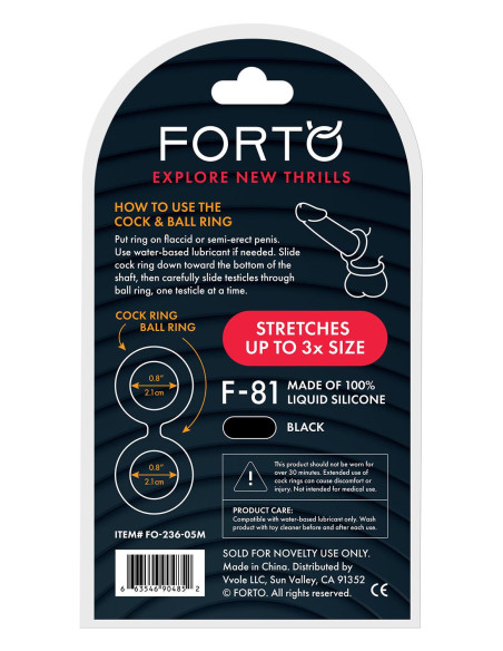 FORTO F-81 DOUBLE RING 47MM BLACK