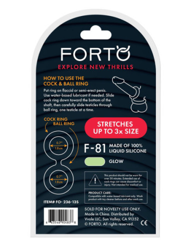 FORTO F-81 DOUBLE RING 44MM GLOW