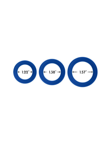 FORTO F-61 3 PIECE C-RING SET RED