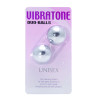 VIBRATONE DUO BALLS SILVER BLISTERCARD