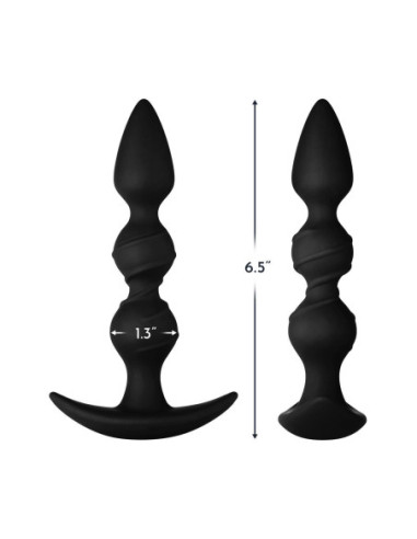 FORTO F-42R RATTLER SPIRAL BEADS BLACK