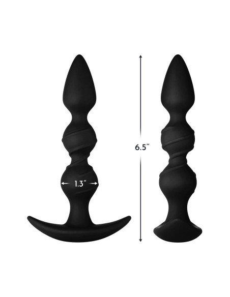 FORTO F-42R RATTLER SPIRAL BEADS BLACK