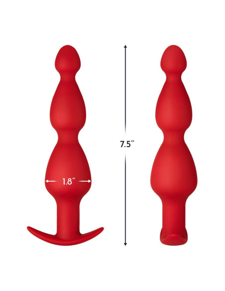 FORTO F-52 CONE BEADS RED