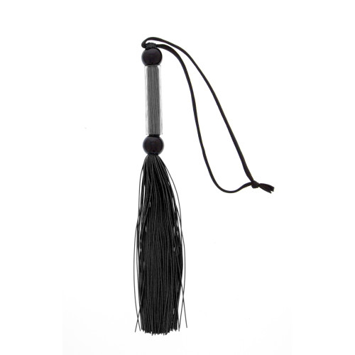 BLAZE SILICONE FLOGGER WHIP BLACK