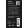 BLAZE SILICONE FLOGGER WHIP BLACK