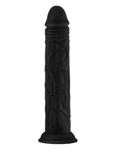 SHAFT MODEL J 9.5  INCH LIQUID SILICONE DONG BLACK