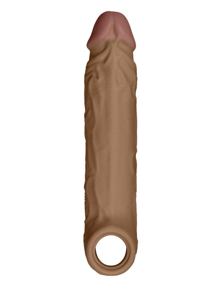 SHAFT SHEATH MODEL F SIZE 1 7.8 INCH LIQUID SILICONE SLEEVE OAK