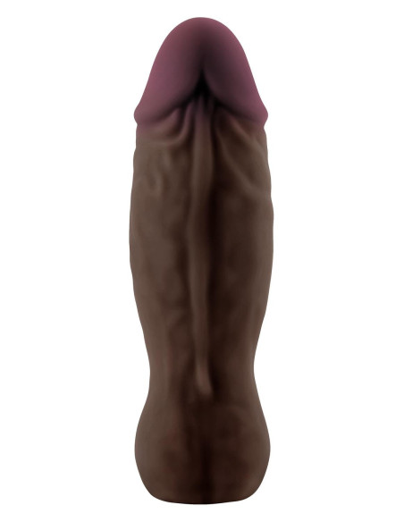 Wibrujące silikonowe dildo Shaft Mahogany