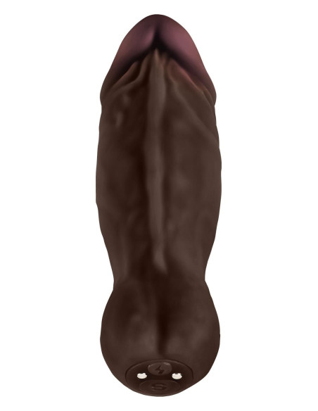 Wibrujące silikonowe dildo Shaft Mahogany