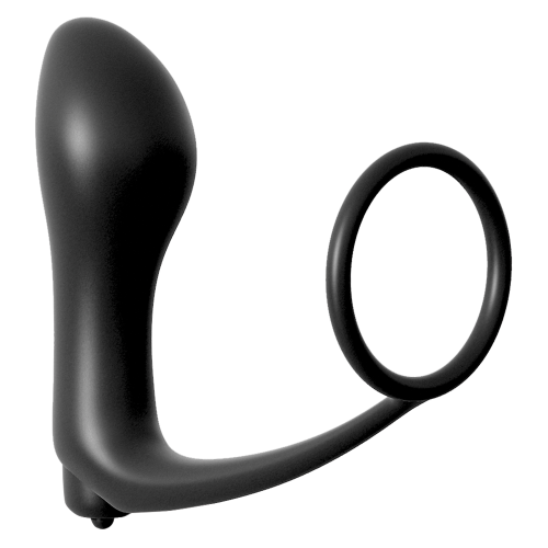 ANAL FANTASY COLLECTION ASS-GASM COCKRING VIBRATING PLUG BLACK