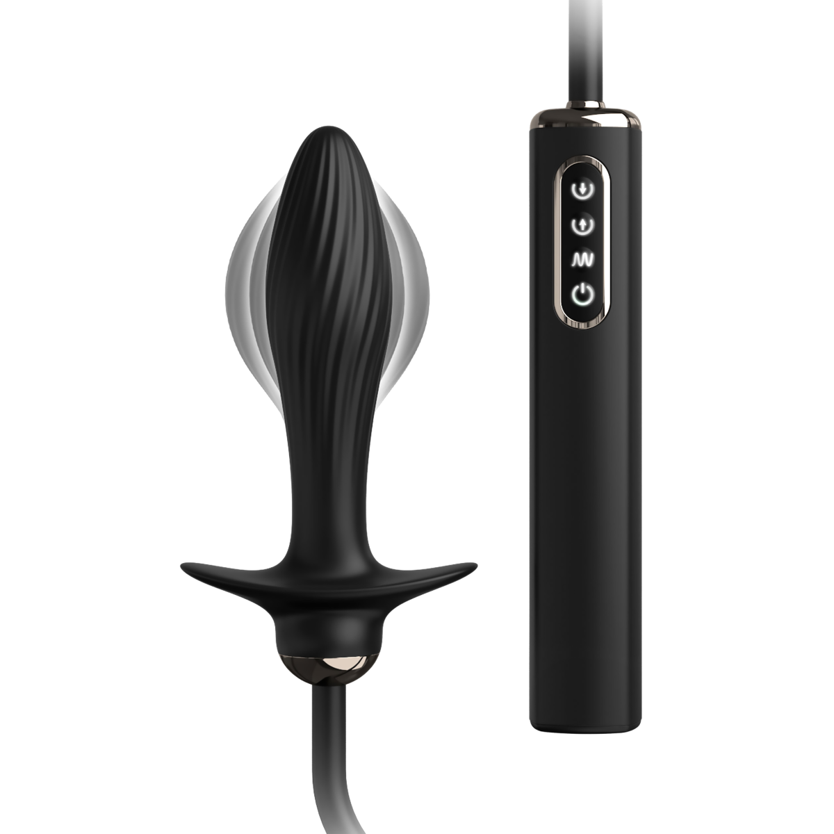 ANAL FANTASY ELITE AUTO-THROB INFLATABLE VIBRATING PLUG BLACK