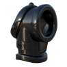 FANTASY C-RINGZ COCK PIPE WITH BALL-STRETCHER BLACK