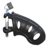 FANTASY C-RINGZ HARDCORE SILICONE COCK BLOCKER BLACK