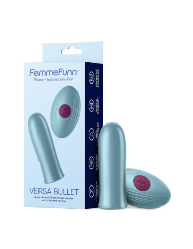 FEMMEFUNN VERSA BULLET WITH REMOTE LIGHT BLUE