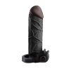FANTASY X-TENSIONS VIBRATING REAL FEEL 2 INCH EXTENSION BLACK
