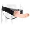 FETISH FANTASY SERIES 8 INCH HOLLOW STRAP-ON LIGHT