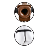 FETISH FANTASY SERIES 7 INCH HOLLOW STRAP-ON WITH BALL BROWN