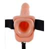 FETISH FANTASY SERIES 9 INCH HOLLOW STRAP-ON WITH BALLS LIGHT