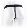 FETISH FANTASY SERIES 7 INCH VIBRATING HOLLOW STRAP-ON WITH BALLS LIGHT