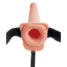 FETISH FANTASY SERIES 9 INCH SQUIRTING HOLLOW STRAP-ON LIGHT