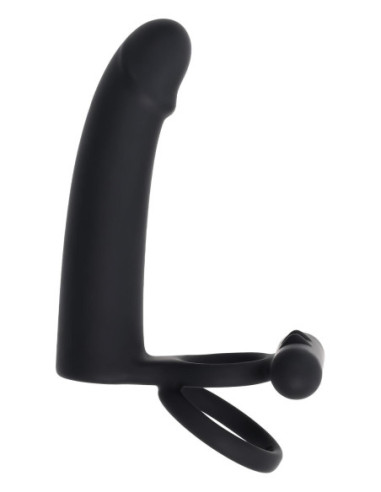 GENDER X DILDO WITH COCKRING BLACK