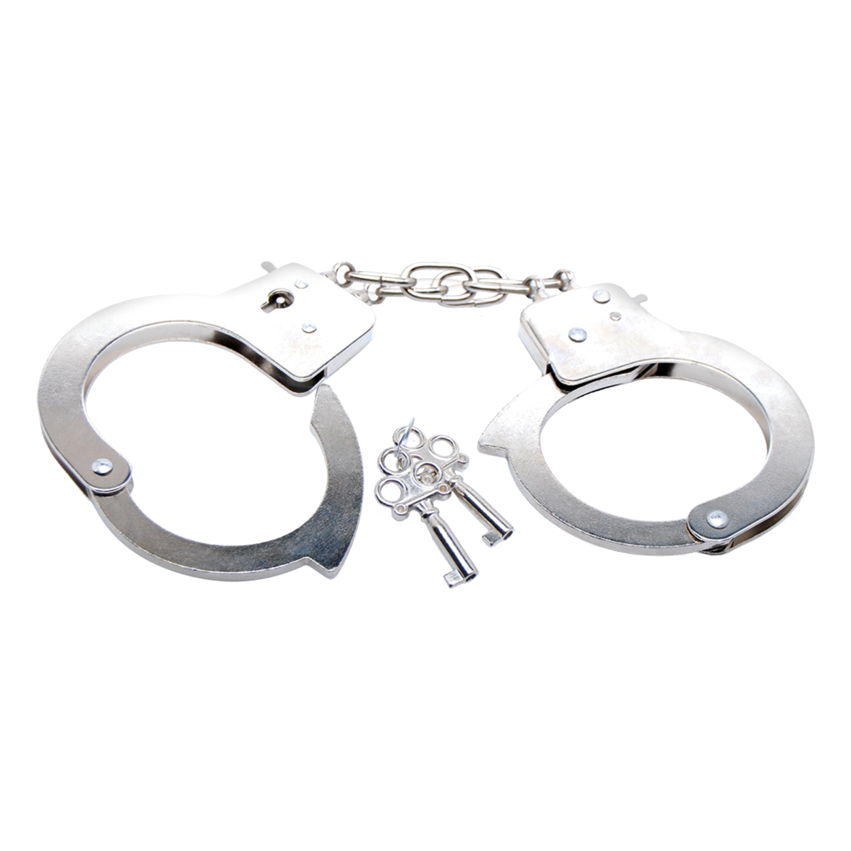 FETISH FANTASY SERIES BEGINNER'S METAL CUFFS SILVER