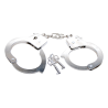 FETISH FANTASY SERIES BEGINNER'S METAL CUFFS SILVER