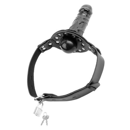 FETISH FANTASY SERIES DELUXE BALL GAG WITH DILDO BLACK