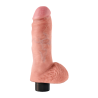 KING COCK 8 INCH VIBRATING COCK WITH BALLS LIGHT