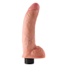 KING COCK 9 INCH VIBRATING COCK WITH BALLS LIGHT