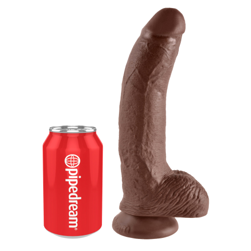KING COCK 9 INCH COCK WITH BALLS BROWN