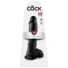 KING COCK 10 INCH COCK WITH BALLS BLACK