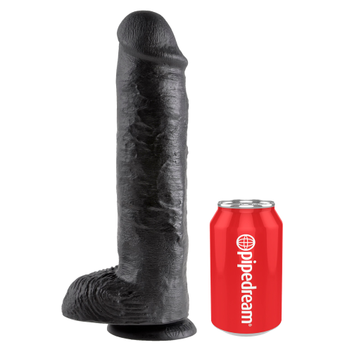 KING COCK 11 INCH COCK WITH BALLS BLACK