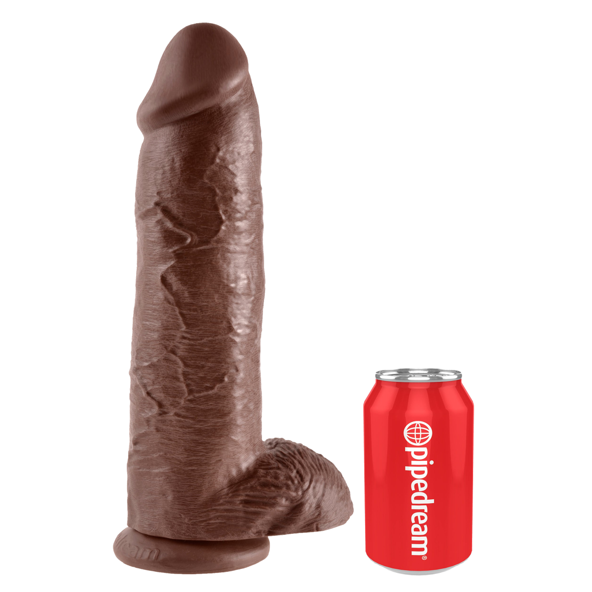 KING COCK 12 INCH COCK WITH BALLS BROWN