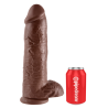 KING COCK 12 INCH COCK WITH BALLS BROWN