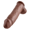KING COCK 12 INCH COCK WITH BALLS BROWN