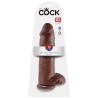 KING COCK 12 INCH COCK WITH BALLS BROWN