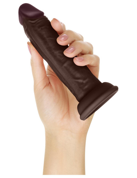 Realistyczne dildo Shaft Model J 5.5 inch płynny silikon Mohogany