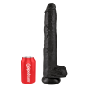 KING COCK 14 INCH COCK WITH BALLS BLACK