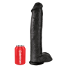KING COCK 15 INCH COCK WITH BALLS BLACK