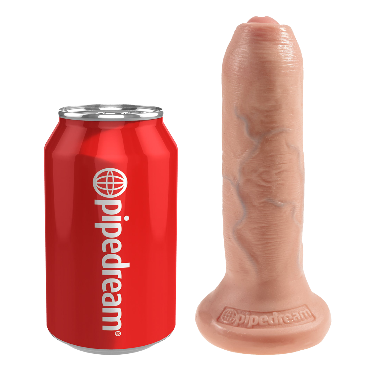 KING COCK 6 INCH UNCUT LIGHT